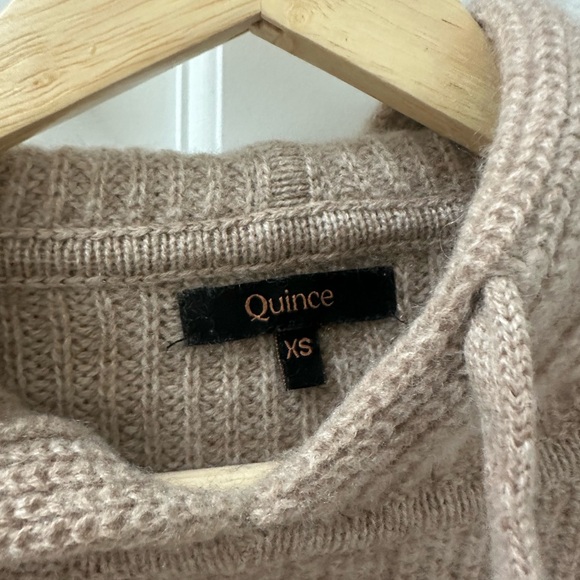 Quince Mongolian Cashmere Fisherman Hoodie - Picture 2 of 7